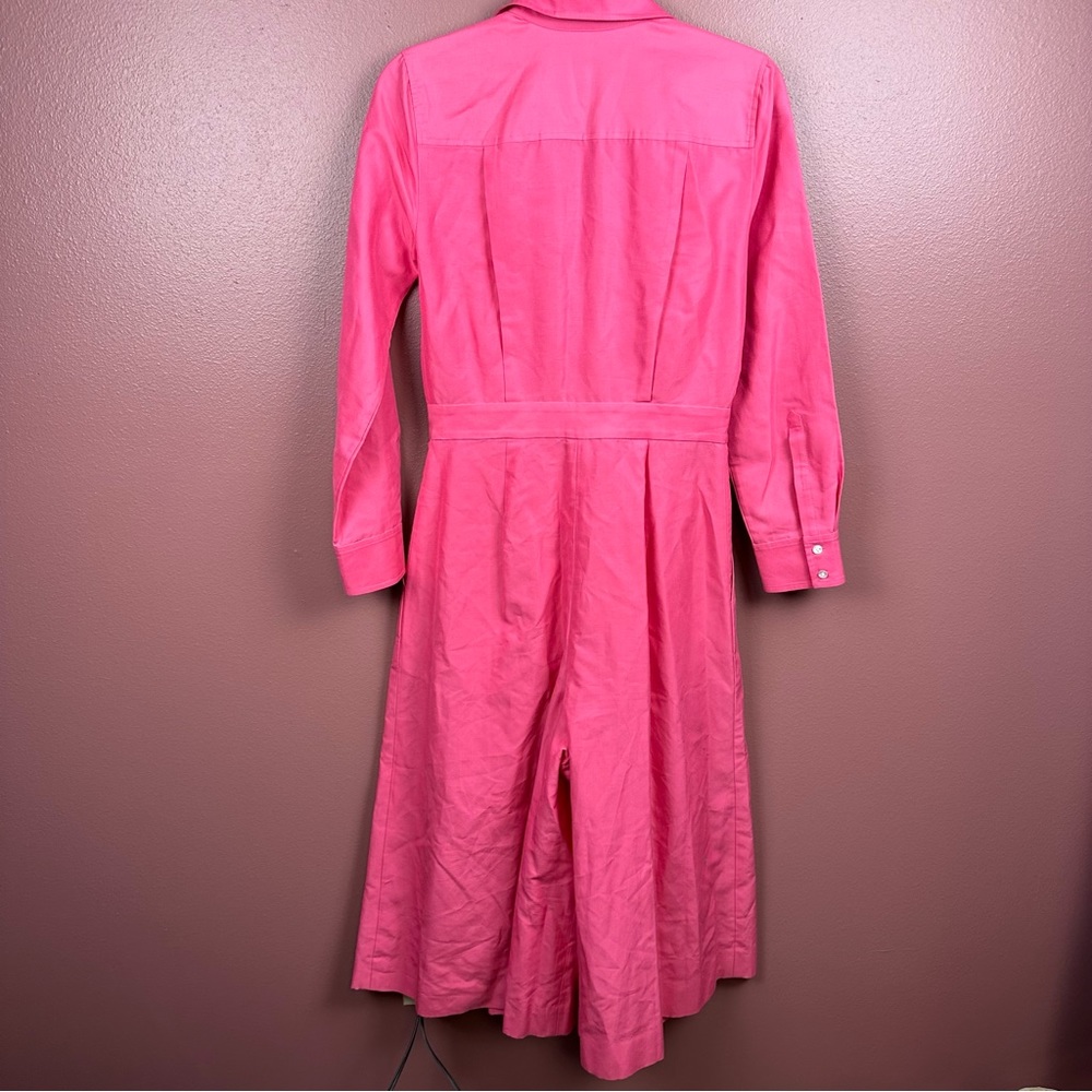 J. Crew Collection Wide leg jumpsuit in bright dahlia size 2 culottes - Picture 7 of 15